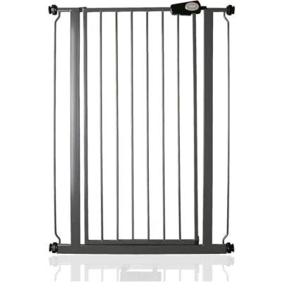 Abbildung von Safetots Kind und Haustier Treppenschutzgitter Extrahoch (75cm 82.6cm, Grau)
