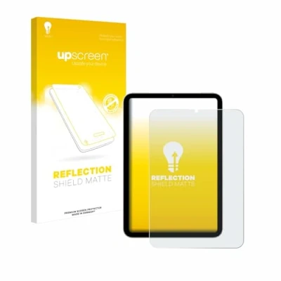 Abbildung von upscreen Entspiegelungs Schutzfolie für Apple iPad Mini 7 WiFi Cellular 2024 Displayschutz Folie Matt [Anti Reflex, Anti Fingerprint]
