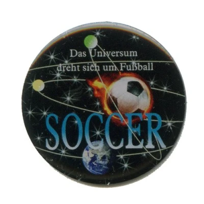 Abbildung von Fußball Fussball EM WM Bundesliga Soccer Metall Button Pin Pins Anstecker 601
