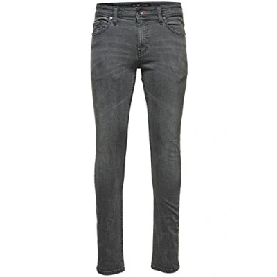Abbildung von ONLY &amp; SONS Herren Onsloom 2086 Pa Ca Noos Jeanshose, Grau (Dark Grey Denim), 36W / 34L