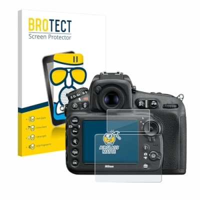 Abbildung von BROTECT Entspiegelungs Schutzglas für Nikon D810 Schutz Folie Panzerfolie Glas Matt [Extrem Kratzfest 9H, Anti Reflex, Fingerprint]