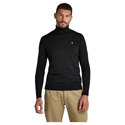 Abbildung von G STAR RAW Herren Premium Core Turtle Knit, Schwarz (dk black D21367 B692 6484), XS