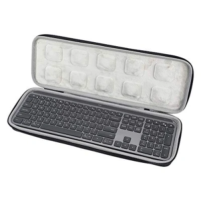 Abbildung von Fututech Schutzhülle für Logitech MX Keys (kabellos), Reise Etui mit Tastaturlayout, kratzfest, Zubehör