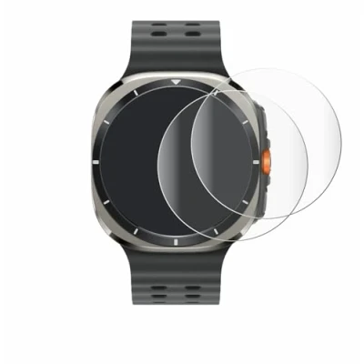 Abbildung von BROTECT 2 Stück Full Cover Schutzfolie für Samsung Galaxy Watch Ultra (47 mm) Screen Displayschutz Folie [3D Curved, Kristall Klar]