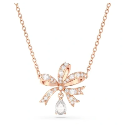 Abbildung von Swarovski Volta BOW Halskette Rose goldcoloured, Damen, Größe: One Size, gold coloured