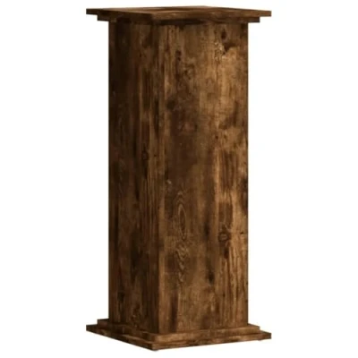Abbildung von vidaXL Pflanzenständer, Blumenständer Hohle Konstruktion, Dekosäule Podest für Pflanzen Dekoartikel, Blumenhocker Blumensäule, Räuchereiche Holzwerkstoff
