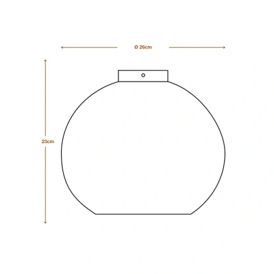 Abbildung von LEDVANCE Deckenleuchte Decor Cardboard Ball braun aus Wellpappe, leicht, E27, 260 mm Durchmesser, Leuchtenschirm recyceltem Material, nachhaltig durch austauschbare Lichtquelle, einfache Montage