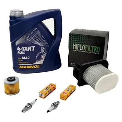 Abbildung von Wartungspaket Öl 4L + Luftfilter Ölfilter Zündkerzen für Yamaha XTZ 750 XTZ750 3LD 3WM Baujahr 1989 1997