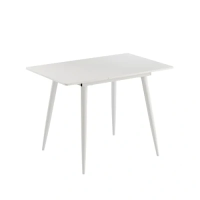 Abbildung von Vicco Esstisch Beaver, Weiß, 80 x 70 cm ausziehbar