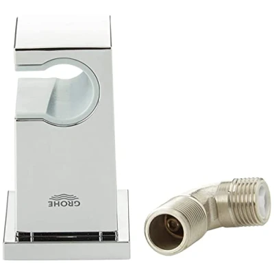 Abbildung von Grohe Euphoria Cube Ablauf Anschlussbogen mit Brausehalter, verchromt
