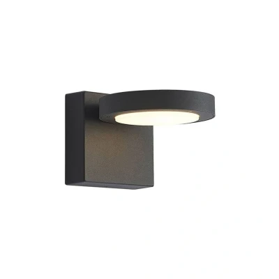 Abbildung von Lucande LED Außenwandlampe Belna, 15cm, anthrazit, Aluminium