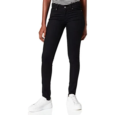 Abbildung von Kings of Indigo Damen Juno Jeans, Schwarz (Black Rinse 6102), 26W / 32L
