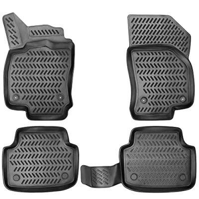 Abbildung von Design 3D Gummimatten Set für VW Jetta (V) Baujahr 2005 2010 Extra hoher 5cm Rand