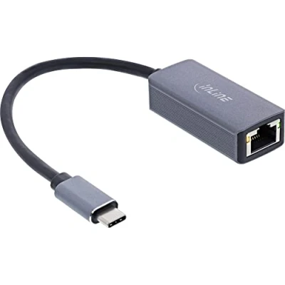Abbildung von InLine USB 3.2 Netzwerk Adapterkabel Typ C, RJ45