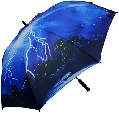 Abbildung von iX brella Stockregenschirm Motiv Design XXL Partnerschirm Automatik bedruckt, bedruckt