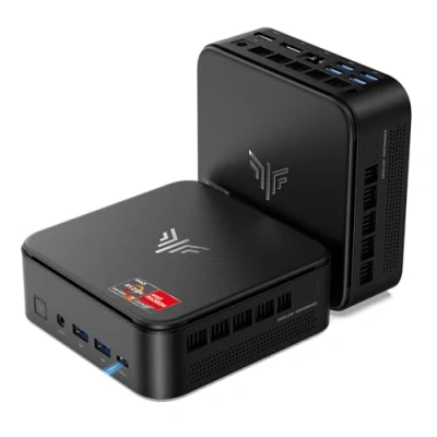 Abbildung von NiPoGi E3B Mini PC 32GB Dual DDR4 512GB Nvme SSD, AMD Ryzen 7 5700U(Bis zu 4.3GHz,8C/16T) Шin11 Pro Micro Desktop Computer Für Büro/Heimkino/Meeting/Business/Trip【Wifi6/Bluetooth5,2/DP+HDMI+USB C】