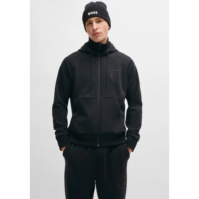 Abbildung von BOSS Snuggel Sweatjacke, Herren, Größe: Large, Black