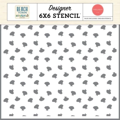 Abbildung von Carta Bella Beach Town Stencil Seashell Scatter (CBBT427036)