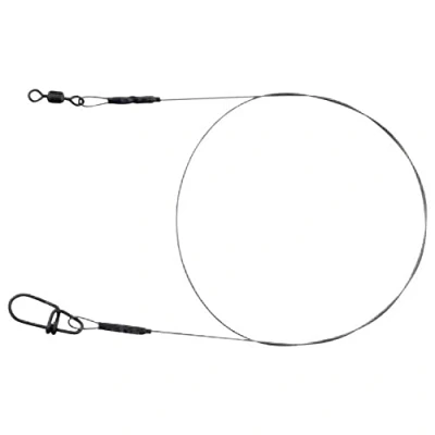 Abbildung von Spro Titanium Vorfach 1x1 &#039;Mattschwarz&#039; 40cm 0,40mm (15kg) Raubfisch Vorfächer