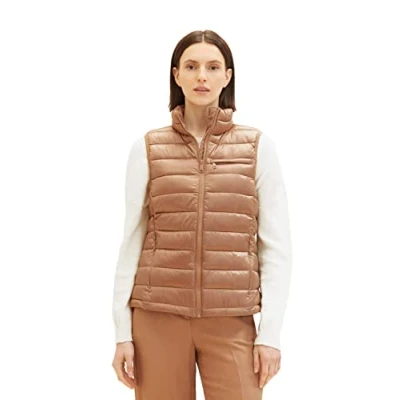 Abbildung von TOM TAILOR Damen 1036717 Lightweight Steppweste, 32171 blush Mahogany, S
