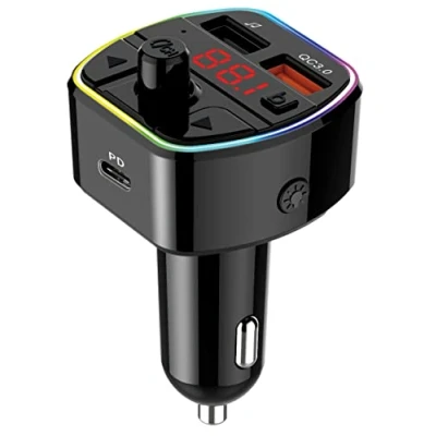 Abbildung von Maxtrack MT2L Bluetooth FM Transmitter Auto, Adapter für Auto Radio, Ladegerät mit PD20W und QC3.0 Ladeanschluss, Freisprechfunktion, Siri&amp;Google Assistant Unterstützung.