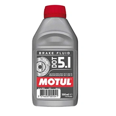 Abbildung von MOTUL DOT 5.1 100950 Bremsflüssigkeit 0,5 VOLKSWAGEN: Touareg II, Polo V Schrägheck, Golf 5 AUDI: A5 B8 Sportback, Q5, A3 Cabrio