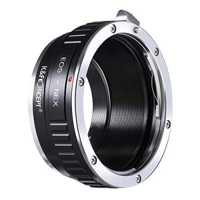 Abbildung von K&amp;F Concept EOS NEX Fit Adapter Objektivadapter für Canon an Sony Ring (Keine elektronische Verbindung) EF Objektiv auf Alpha E Mount Systemkamera