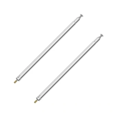 Abbildung von OTOTEC Teleskopantenne mit M3 Gewinde, 7 Abschnitte, für AM, FM, Radio, TV, RC, Auto, Flugzeug, Controller, Ersatz Fernbedienung, Zubehör, gestreckte Länge 730 mm, 2 Stück