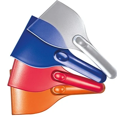 Abbildung von 4x Eiskratzer / Farbe: je1x gefrostet klar, orange, rot und blau