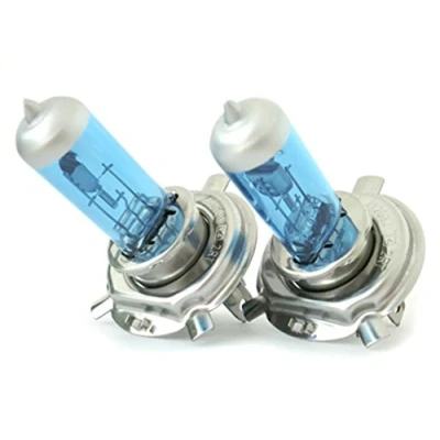 Abbildung von CARALL 2 Stück Halogenlampen 12V Weiß mit Xenon Effekt (H4 P43t 60W/55W)