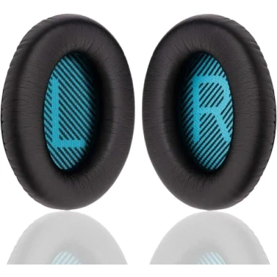 Abbildung von YOCOWOCO Ersatz Ohrpolster für Bose QC25 QC35 ii QC15 QC2/ Ae2 Ae2i Ae2w/ SoundTrue &amp; SoundLink Around Ear Kopfhörer Ohrkissen Quietcomfort 25 35
