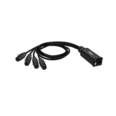 Abbildung von Adam Hall Cables 4 STAR CATBOX XF3 Audio &amp; DMX Adapter 3 Pol XLR Female x Cat.6a