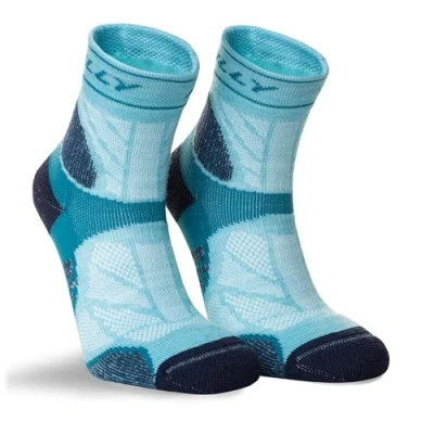 Abbildung von Hilly Unisex Trail Fußkettchen maximale Dämpfung Laufsocke, Pfefferminz/Blaugrün, M