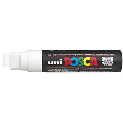 Abbildung von 5 x Uni Ball Fasermaler Posca PC 17K 15mm weiß