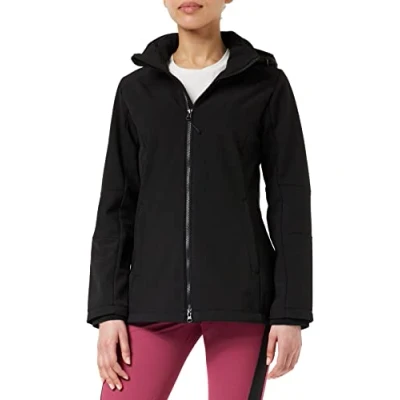 Abbildung von CMP Woman Jacket ZIP HOOD Softshelljacke, Damen, Größe: 42, Black