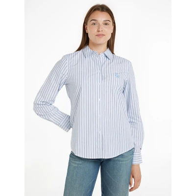 Abbildung von Tommy Hilfiger Hemdbluse &quot;LINEN EASY FIT LS SHIRT&quot;, mit Brusttasche