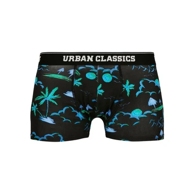Abbildung von Urban Classics Boxer Shorts 3 PACK Panties, Herren, Größe: Large, Island/electiclime/grey