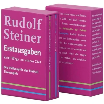Abbildung von Zwei Wege zu einem Ziel: Die Philosophie der Freiheit (1894); Theosophie (1904): Rudolf Steiner Erstausgaben