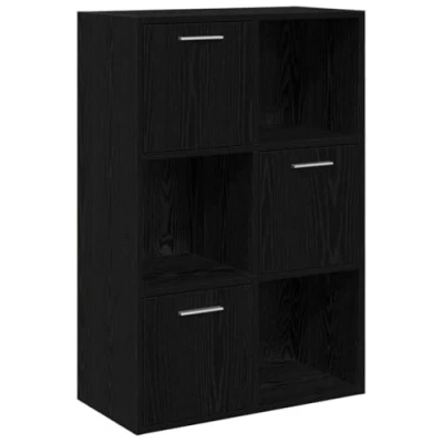 Abbildung von vidaXL Bücherregal Lagerschrank Schwarz 60x29,5x90 cm Holzwerkstoff, 1 tlg.