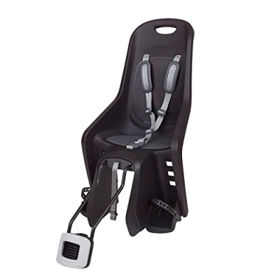 Abbildung von POLISPORT 8406700023 Bubbly Maxi Plus 29&quot; Rücksitz für Fahrräder mit 26&#039;&#039; bis 29&#039;&#039; Rädern geeignet Kinder einem Gewicht von 9 22 kg Rahmenverankerung en Color Schwarz/Dunkelgrau