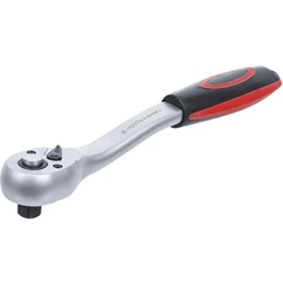 Abbildung von BGS 619 Umschaltknarre feinverzahnt 10 mm (3/8&quot;) ergonomisch rutschfest gekröpft Knarre Ratsche
