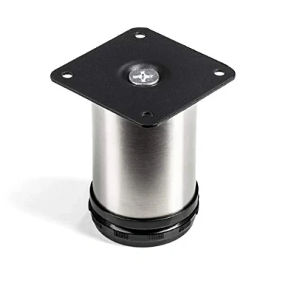 Abbildung von Möbelfuß Jim Sofafuß echt Edelstahl Ø 50 mm/Höhe: 80 mm hohe Belastbarkeit durch extra Starke Rohrwandung von SO TECH