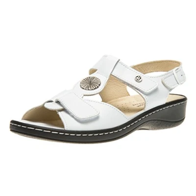Abbildung von Hickersberger Kräuterschuhe 5108 Damen Sandalen Weiß, EU 38