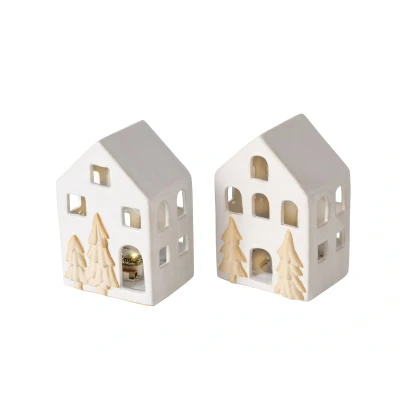 Abbildung von Boltze Castle Haus LED weiß sortiert 10,5cm (1 Stück)