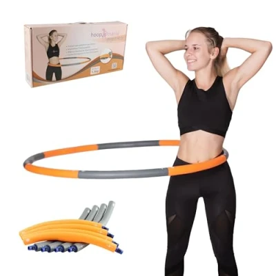 Abbildung von Hoopomania Hula Hoop Reifen Weight Schaumstoff Hoop, 1.5 kg Orange