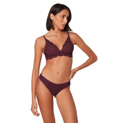 Abbildung von Triumph Damen Amourette Charm T P Bra, DEEP Burgundy, 80D