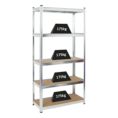 Abbildung von PROREGAL Schwerlastregal Ragnar für Gesamtlast 875kg Maße: 180x90x40 Verzinkt, Kellerregal, Steckregal, Garagenregal, Lagerregal