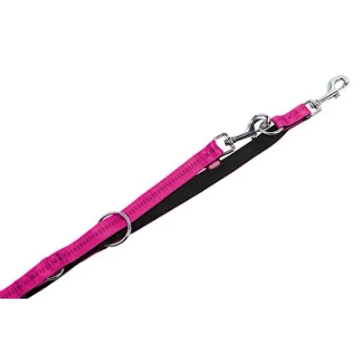 Abbildung von Nobby Führleine Soft Grip, fuchsia / schwarz L: 200 cm, B: 10 mm, 1 Stück