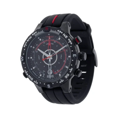 Abbildung von Timex Intelligent Quartz Herren Armbanduhr Tide Temp Compass 45 mm Silikon T2N720