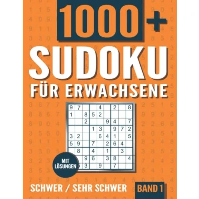 Abbildung von Sudoku für Erwachsene: Heft mit 1000+ Rätseln Schwierigkeit Schwer und Sehr Lösungen Band 1